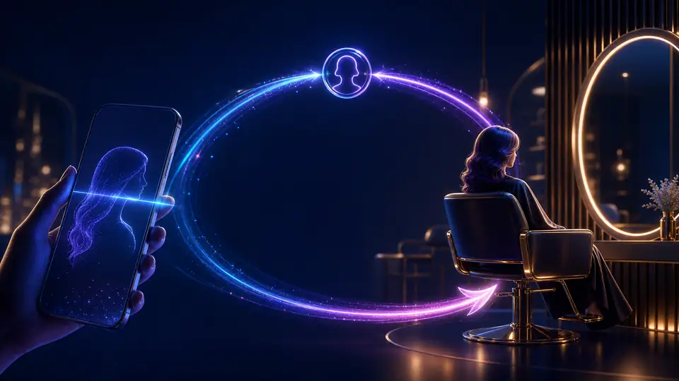 Neon conceptual illustration for “Salon loyalty program in Dubai: how to set one up that actually works”